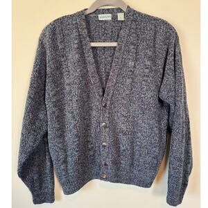 Alfani Mens Sz L Button Up Cardigan Wool Blend Long Sleeve Grandpa Dad Casual